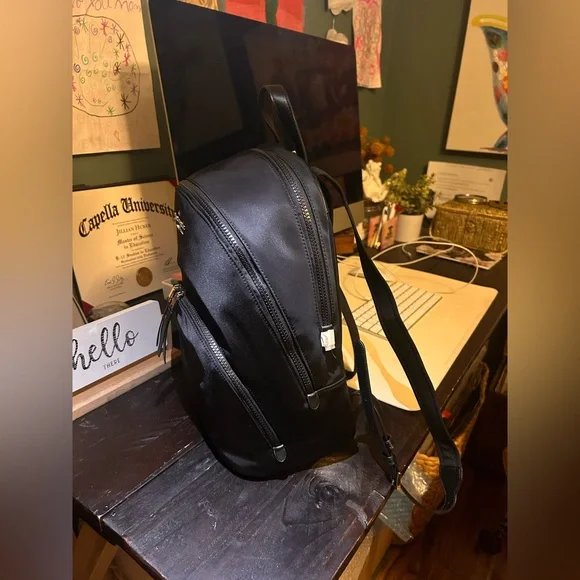 NWT, Kate Spade, Black Nylon Backpack - Picture 2 of 5